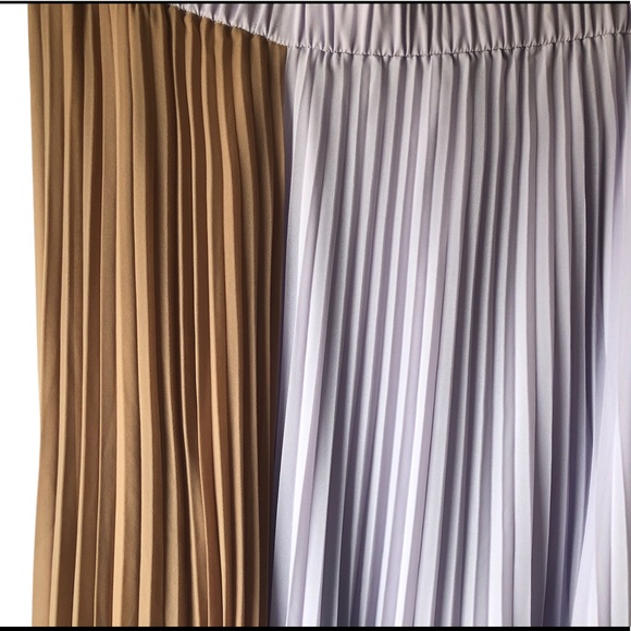 Ann Taylor Colorblock Pleated Midi Skirt (XLT) - Picture 4 of 5